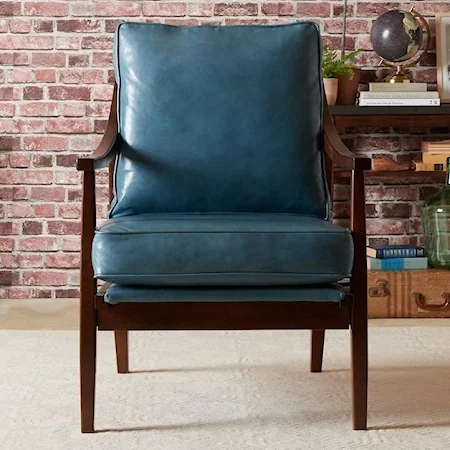 Contemporary Occasional Chair with Loose Cushions